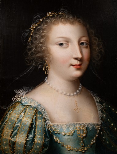 Louis XIII - Paire de portraits de jeunes dames de qualité, Claude Deruet (1588-1660)