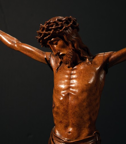 Christ en buis sculpté – Est de la France ou Pays Germanique XVIIIe siècle - Art sacré, objets religieux Style 