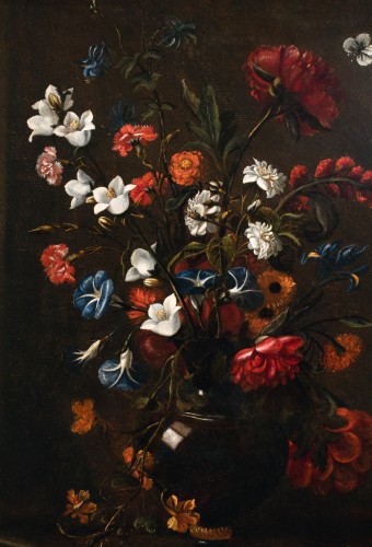 Nature morte aux deux vases de fleurs, Mario Nuzzi (1603-1673) et Atelier - Galerie FC Paris