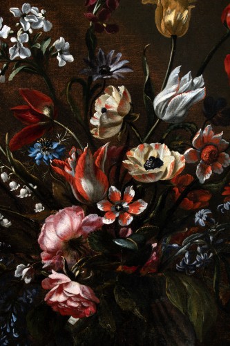 Nature morte aux deux vases de fleurs, Mario Nuzzi (1603-1673) et Atelier - 