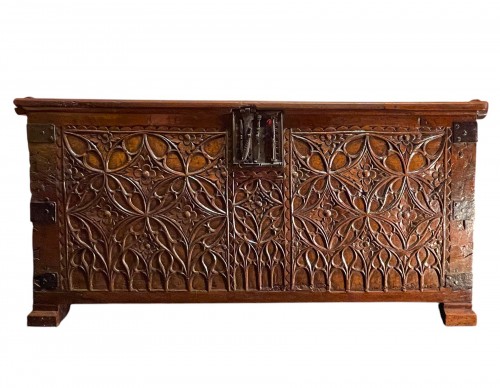 French flamboyant gothic chest