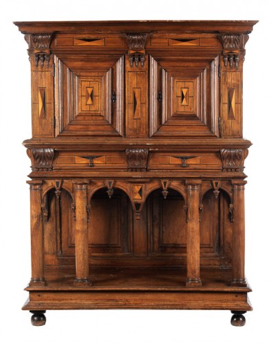 French second Renaissance walnut dresser or credence