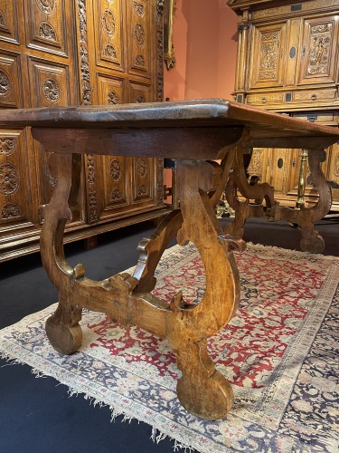 Italian table « à lyre » - Furniture Style Renaissance