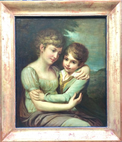Andrea Appiani’s Children « Carlotta and Raffaello » period replica  - Paintings & Drawings Style Empire