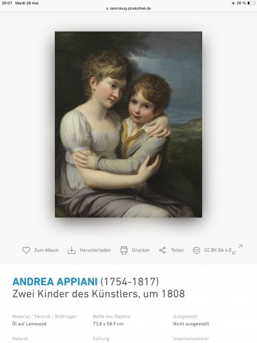 Andrea Appiani’s Children « Carlotta and Raffaello » period replica  - 