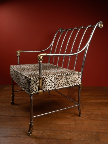 19th Century Steel Armchair - Seating Style Restauration - Charles X