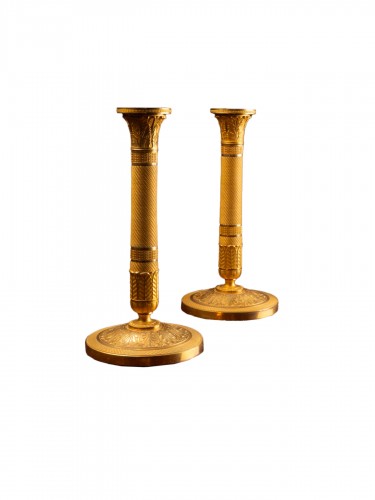 Pair of Candlesticks, early 19th Century
