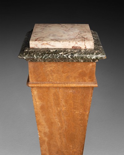 Decorative Objects  - Brown alabaster and Maurin marble Pilaster