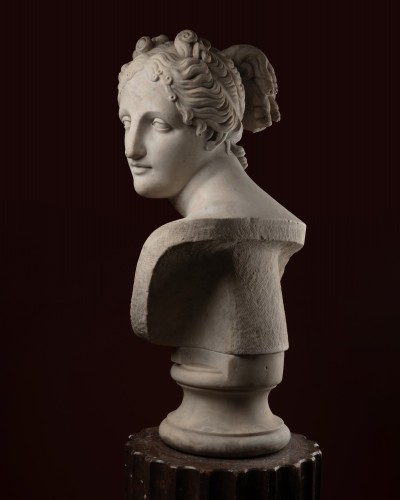 Sculpture Sculpture en Marbre - Buste en marbre de la Vénus italique d'après Antonio Canova