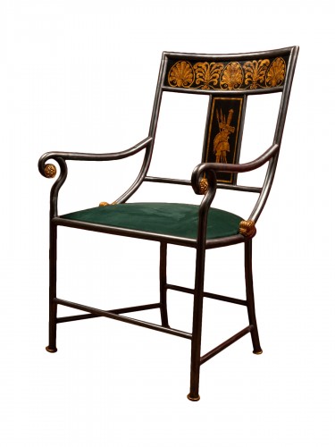 Louis-Philippe 'Directoire' Steel Armchair