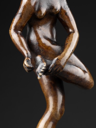 Bronze Statuette of a Bathing Girl by Giambologna - 