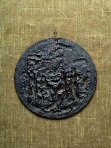 Le Jugement de Pâris, médaillon en bronze par Hans Jamnitzer - Collections Style Renaissance