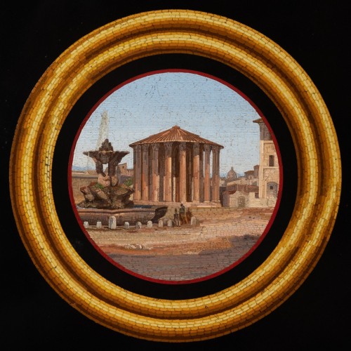 Mosaic of the Roman Temple of Vesta - Decorative Objects Style 