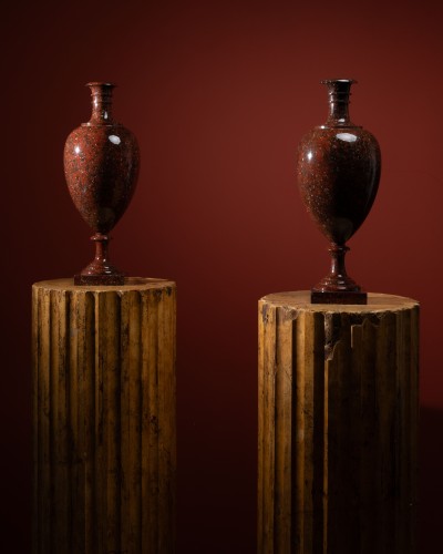 Two Red Porphyry Vases from Sweden  - 