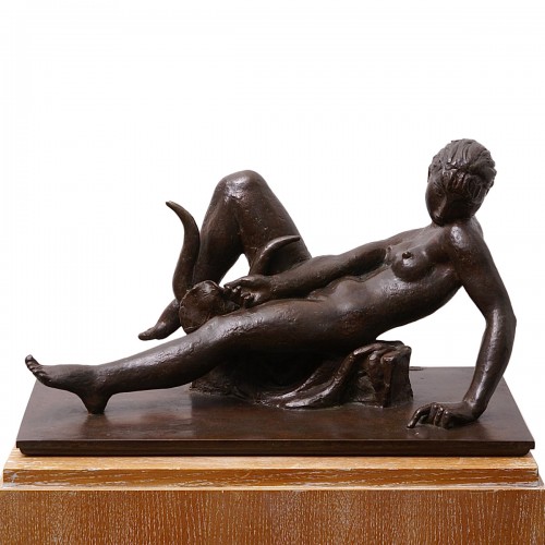 "Pasiphaé" - Maurice Barraud (1889-1954)  rare et grand bronze à cire perdue, fonte Pastori