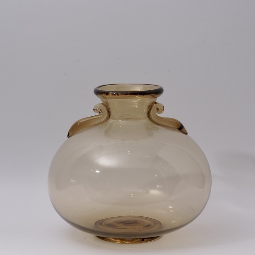 Glass & Crystal  - Large Glass Vase designed by Napoleone Martinuzzi for V.S.M. Venini &amp; Co
