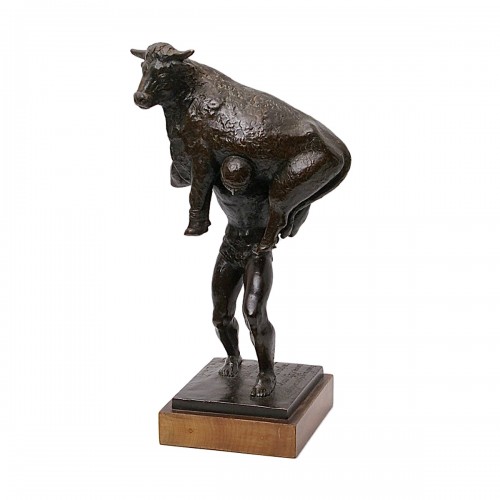 Milon carrying a Bull by André Lurçat