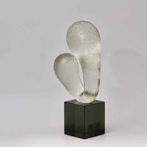 Glass & Crystal  - &quot;Embrione&quot; Glass Sculpture by Livio SEGUSO, 1972