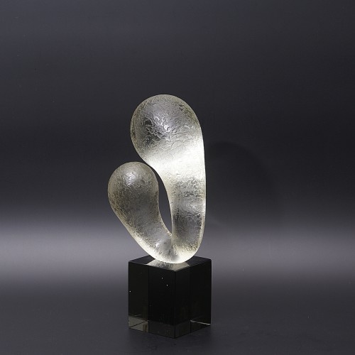 Antiquités - &quot;Embrione&quot; Glass Sculpture by Livio SEGUSO, 1972