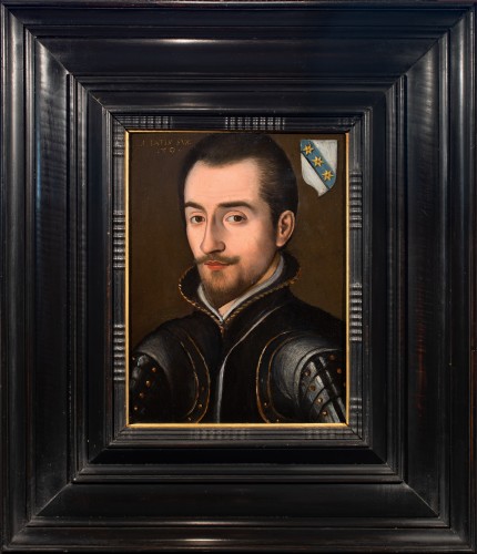 Portrait of a gentleman in armor, France end of the 16th century
