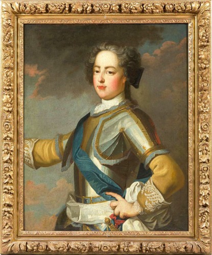 Portrait de Louis XV, école française du 18e siècle