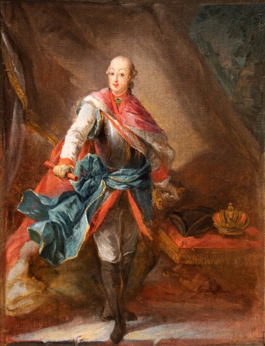 Portrait de Joseph II de Habsbourg atelier de Charles Le Clercq , 18e siècle - Tableaux et dessins Style Louis XVI