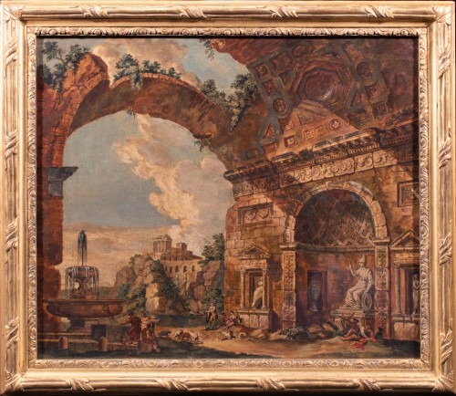 Ruine romaines par Marco Miglianini , Rome 1771