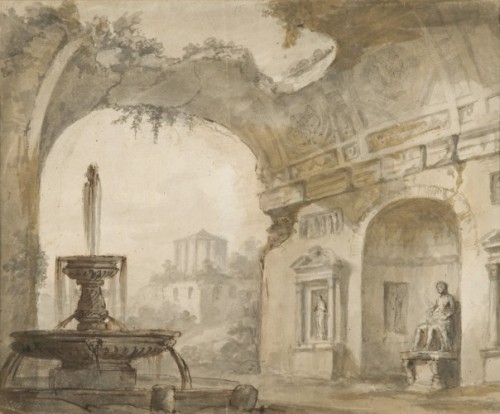 Charles-Louis Clérisseau (1721 - 1820) - Projet De Décor Pour Catherine II De Russie - Paintings & Drawings Style 