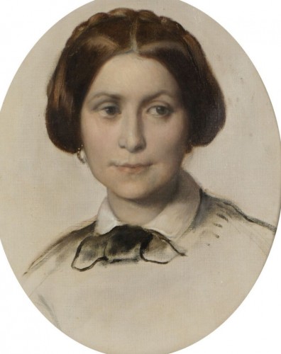 Paul Delaroche (Paris, 1797 – 1856) - Portrait de Marie Jauvin d’Attainville