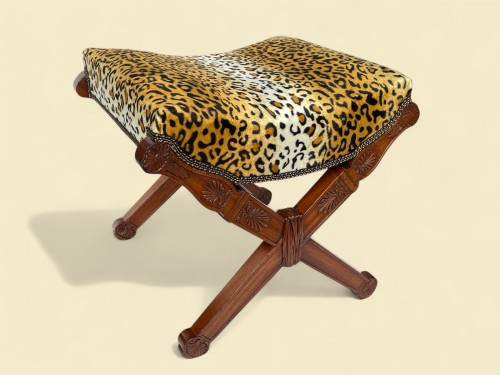 Seating  - Mahogany stool, Consulat period