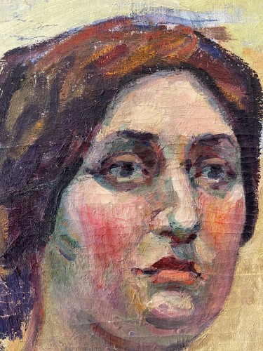 20th century - Luce Maximilien (1858-1941) - Portrait Of Ambroisine Luce 