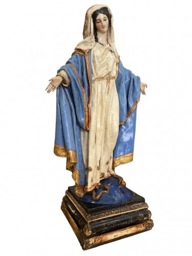 Virgin Immaculate Conception (circa 1800) - Religious Antiques Style Napoléon III