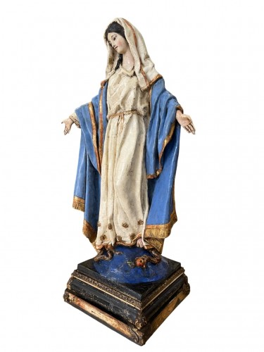 Art sacré, objets religieux  - Vierge Immaculée Conception (circa 1800)