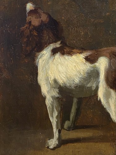 Wilheim Leibl (1844-1900) - Le chien de chasse - Tableaux et dessins Style Napoléon III