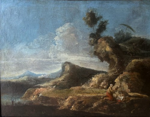 Antonio Maria Marini ( 1668-1725) -Saint Jerome in a landscape