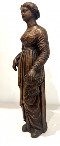 Judith and Holofernes, Wooden sculpture from the end of the 18th century- - Sculpture Style Directoire