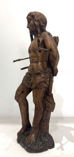 Saint Sebastian - wood carving late 16th century - Sculpture Style Renaissance