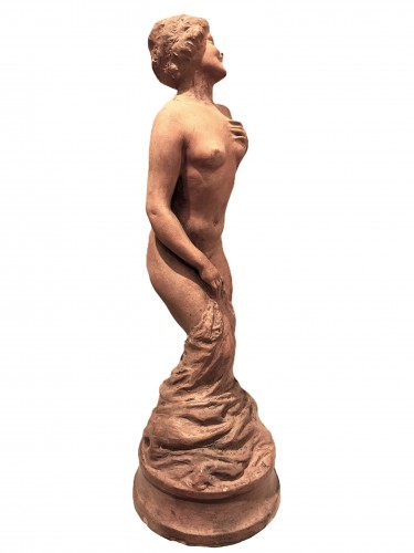 Sculpture Sculpture en Terre cuite - Joe Descomps (1869-1950) - La malicieuse