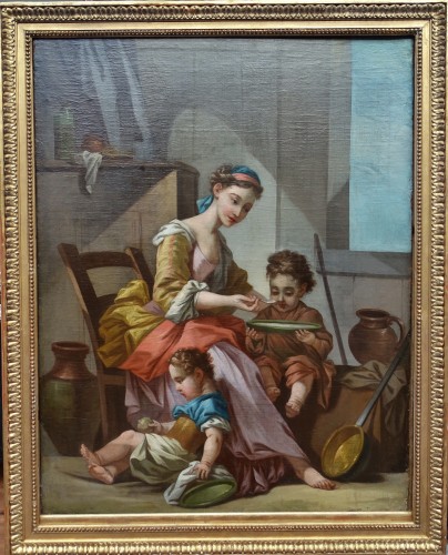 The Caring Mother, France 18th century