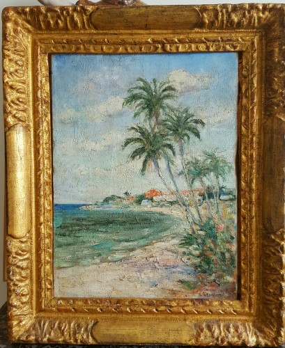 Ernest Lawson (1873-1939) - Beach In Miami - Paintings & Drawings Style Art Déco