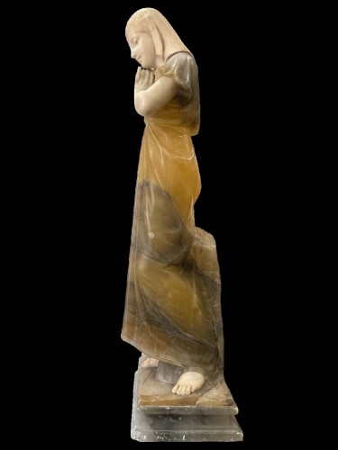 Guglielmo Pugi (1850-1915) – Rebecca au puits - Sculpture Style Art nouveau