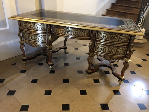 Furniture  - Large Louis XIV Mazarin Bureau Attributed To Nicolas Sageot