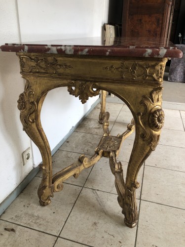 Middle gilt wood Console from Régence Period - 