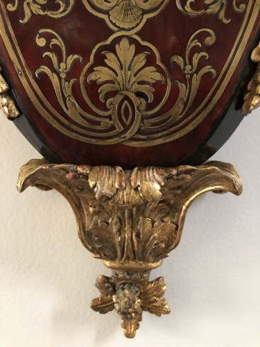 Console d'applique d'époque Louis XIV en marqueterie Boulle - Louis XIV