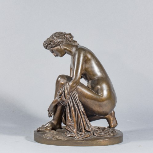 PRADIER James (1790-1852), La toilette d'Atalante - Sculpture Style Louis-Philippe