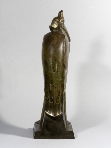 BLANC Pierre (1909-1966) Pélican huppé - Sculpture Style Art Déco