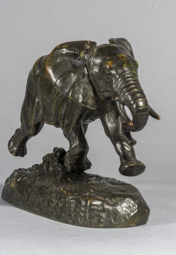 Sculpture Sculpture en Bronze - BARYE Antoine-Louis (1795-1875), Éléphant du Sénégal