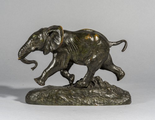 Antiquités - BARYE Antoine-Louis (1795-1875), Éléphant du Sénégal