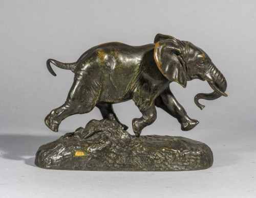 Antiquités - BARYE Antoine-Louis (1795-1875), Éléphant du Sénégal