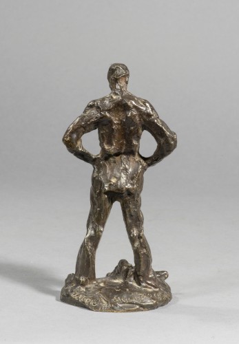 Antiquités - DALOU Aimé-Jules (1838-1902), Paver, a tool at his feet (1889-1898)